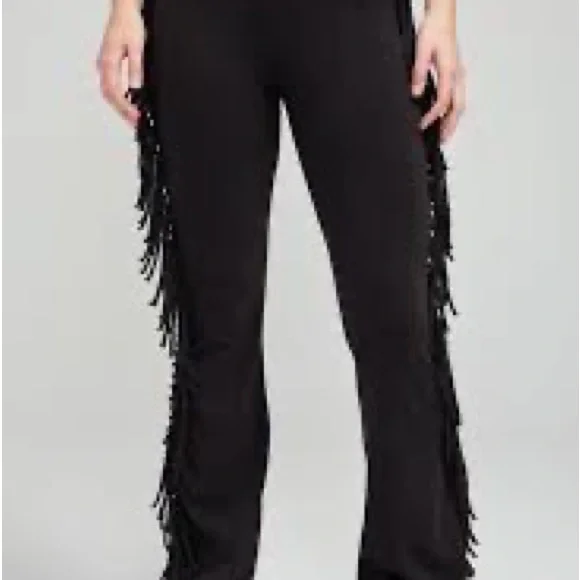 NWT Wildfox Fringe (Jazz) Pant in Black - Picture 3 of 4
